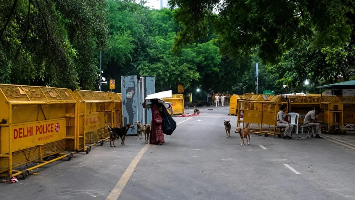 CJP ने खाली किया जंतर-मंतर, कुछ ऐसा दिखा नजारा...