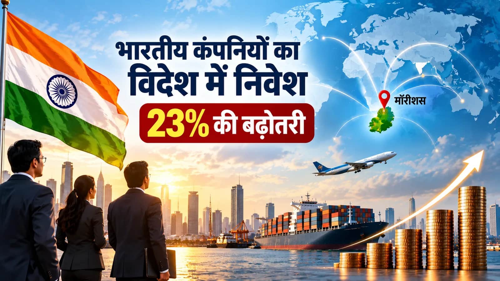 कंपनियों का विदेश में डंका: OFDI 23% बढ़कर $3.84 अरब पर पहुंचा, मॉरीशस बना टॉप च्वॉइस
